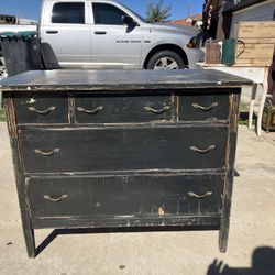 Antique Black Dresser!