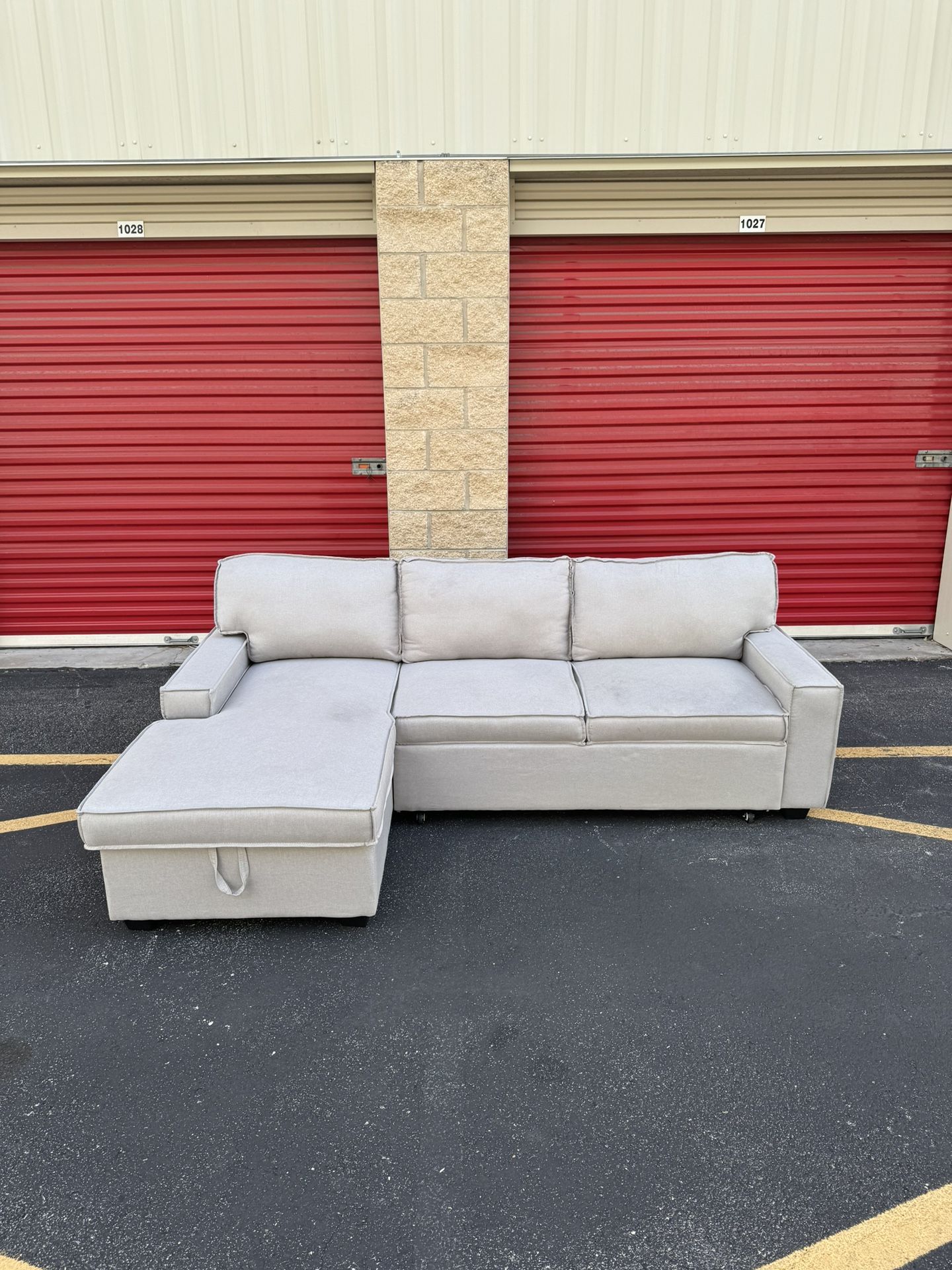 Delivery! Sleeper Sectional Sofa w Storage