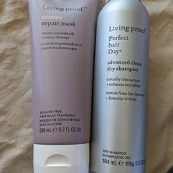 Lot of 2 Living Proof Restore Repair Hair Mask & Dry Shampoo