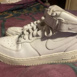 Nike Air Force 1 White High Top Size 7Y