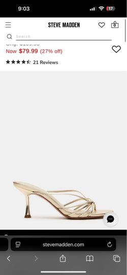 Steve Madden champagne kitty heels