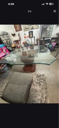 Glass Top Table