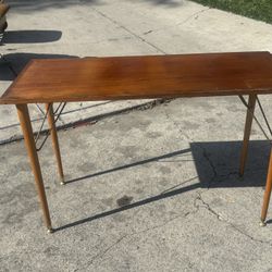 Vintage Mid Century Teakwood Entry Table 
