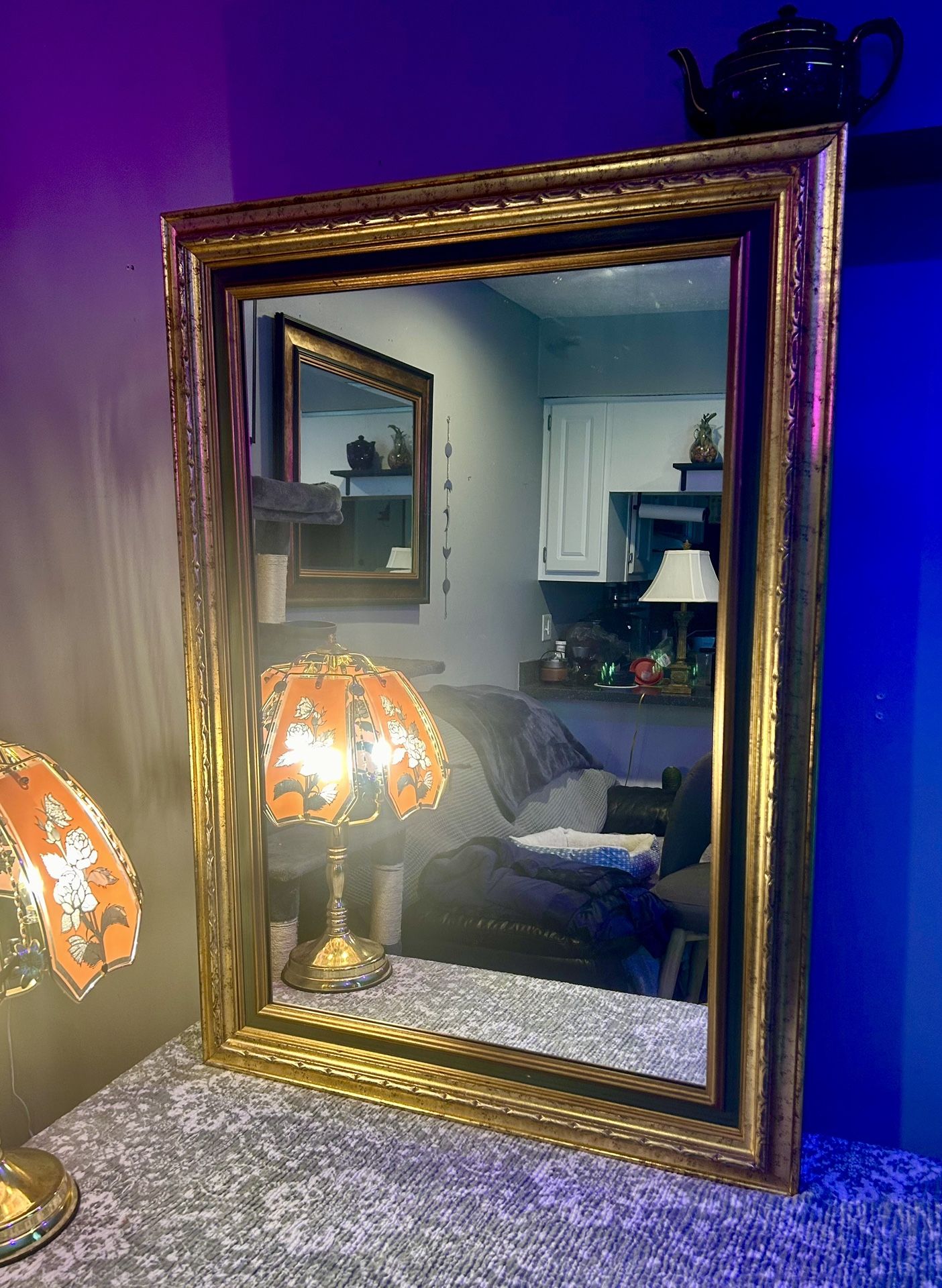 Antique Giltwood Ornate Mirror
