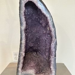 Large Amethyst Cathedral Geode Crystal 22” Brazilian Quartz Statement Piece 68lbs 