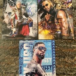 WWE Official Autograph Lot (3) Cody Rhodes , Jey Uso , Trick Williams 🔥