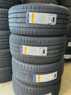 255 40 20 Goodyear Eagle F1 asymmetric 5 Tesla tires with foam