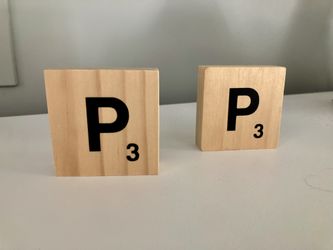 Scrabble Wooden Letter P