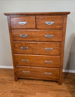 Solid Wood, High End 6 Drawer Dresser