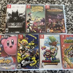 Mario & Luigi Wario Minecraft splatoon 3 dying light disney illusion island Nintendo Switch