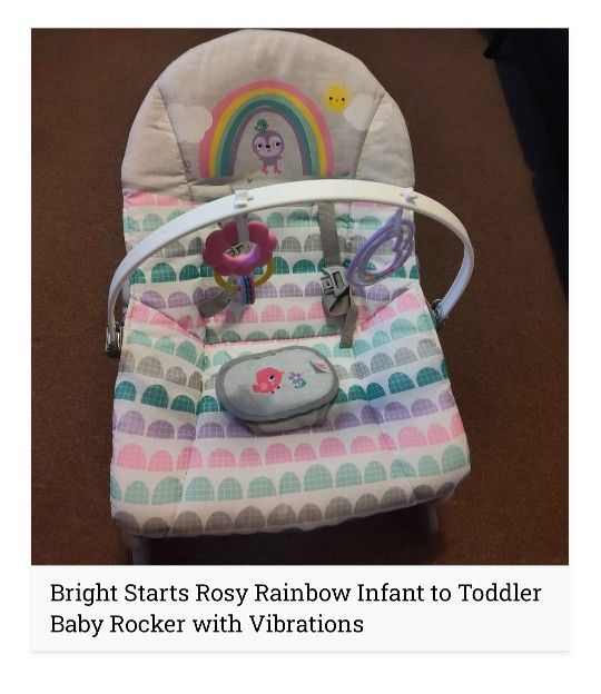 Bright Start vibrating Baby Rocker
