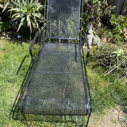 Vintage Wrought Iron Lounge Chair