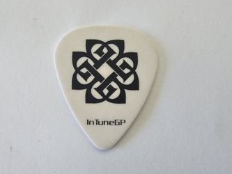 Official Breaking Benjamin Ben Burnley Single-Sided White Guitar Tour Pick