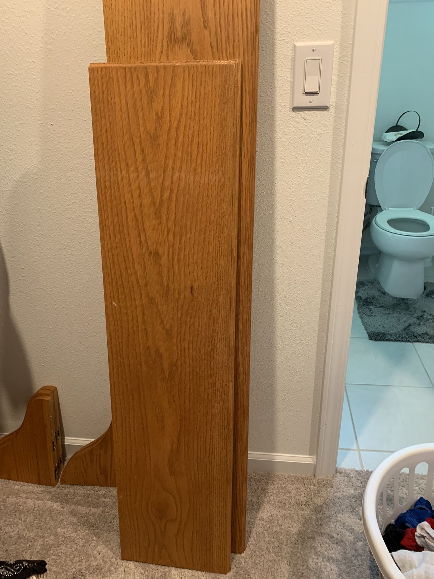 REDUCED Custom Solid oak Shelves