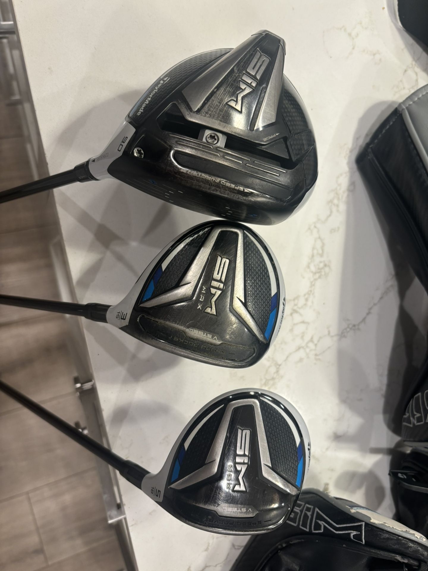 Sim driver 3 wood 5 wood