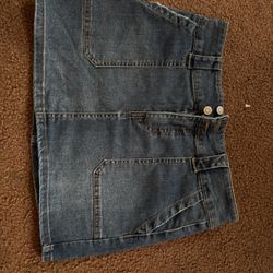 Denim Mini Skirt