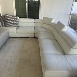 Full Leather Sofa 