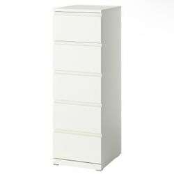 IKEA WHITE 5 DRAWER DRESSER
