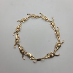 14k Gold Dinosaur Bracelet