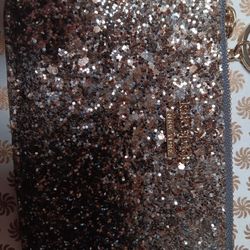 Kate Spade Glitter Card And Coin And Key Holder  - New