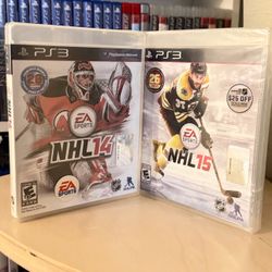 Factory Sealed NHL 14&15