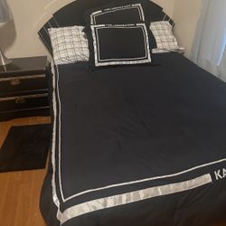 Full Size 5 Piece Bedroom Suite with Mattress and Box Spring