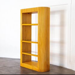 1970s Italian Bamboo Shelving Unit