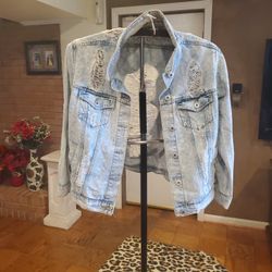 Women Distress Jean Jacket