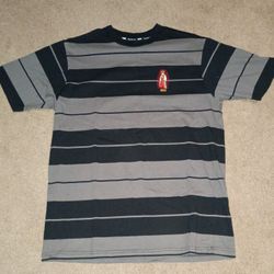 Black And Dark Grey DGK Virgin Mary T-Shirt