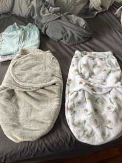 Fuzzy Baby swaddles