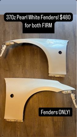 370z Pearl White OEM Fenders QAB 09+ Nismo