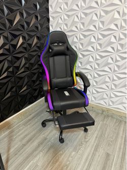 Gaming Chair with RGB Lights & Massage