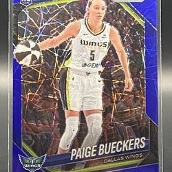 2025 Panini Prizm WNBA Paige Bueckers #147 Blue Velocity Prizm