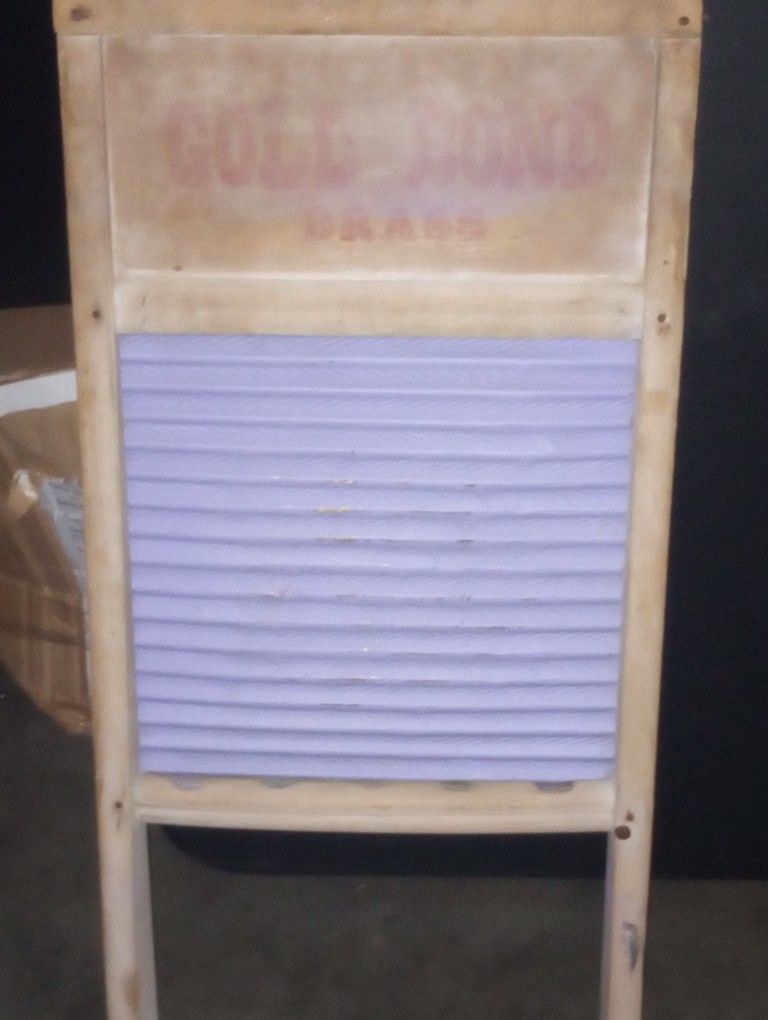 Antique Gold Bond Washboard Instrument