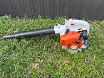 Lawn mower/stihl handheld blower very good condition work great