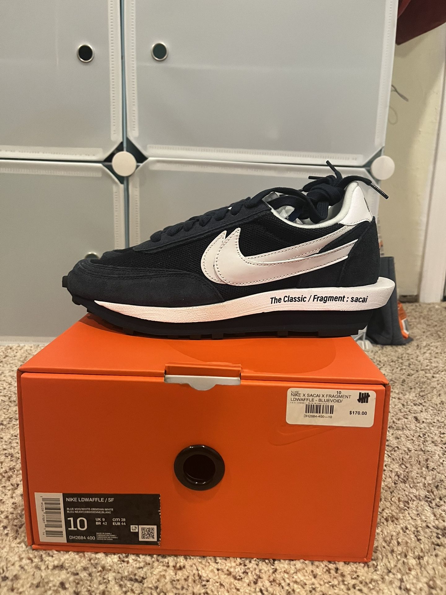Nike LD Waffle SF sacai Fragment Blue Void