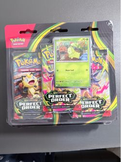 Pokemon Cards: Mega Evolution Perfect Order 3 pack blister