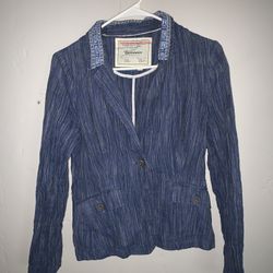 Anthropologie Cartonnier Blue Blazer Jacket