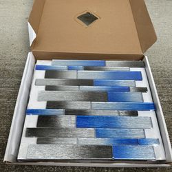 Backsplash/Niche Glass Tile, four 12”x12”sheets