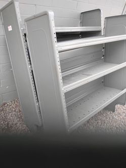 Adrian steel adjustable 3 shelf units ad44lcv great shape ready to install
