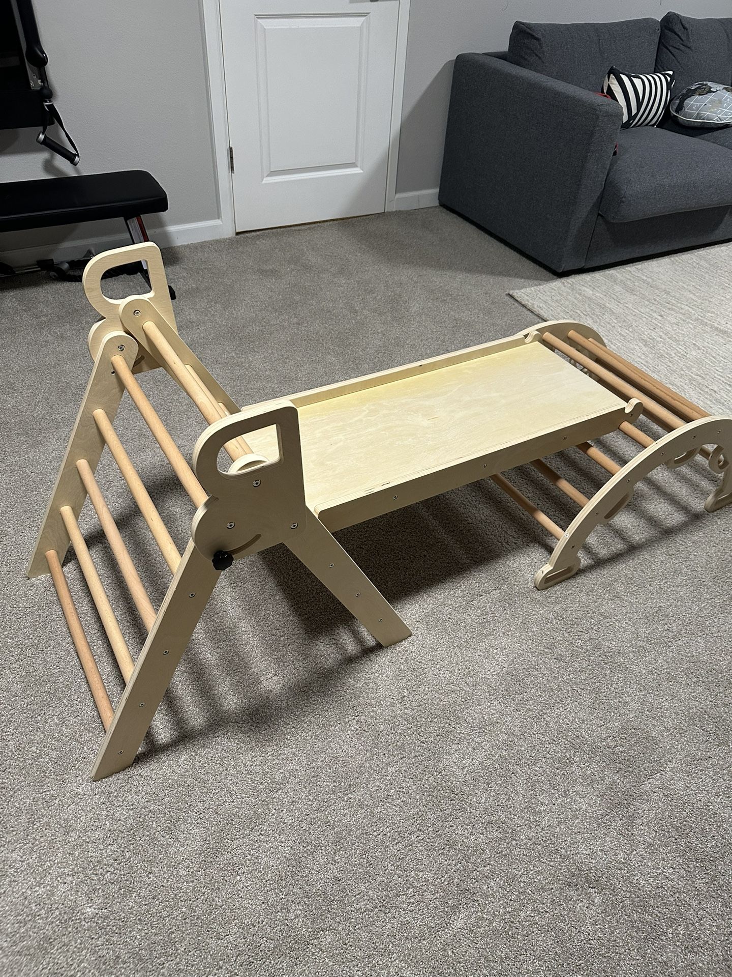 Wooden Toddler Indoor Climbing Gym