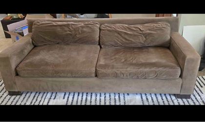 West Elm microfiber Two-Seat Sofa