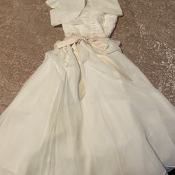 New… Little  Gurl All White Dresses Great Flower Girl/communion/quincenera