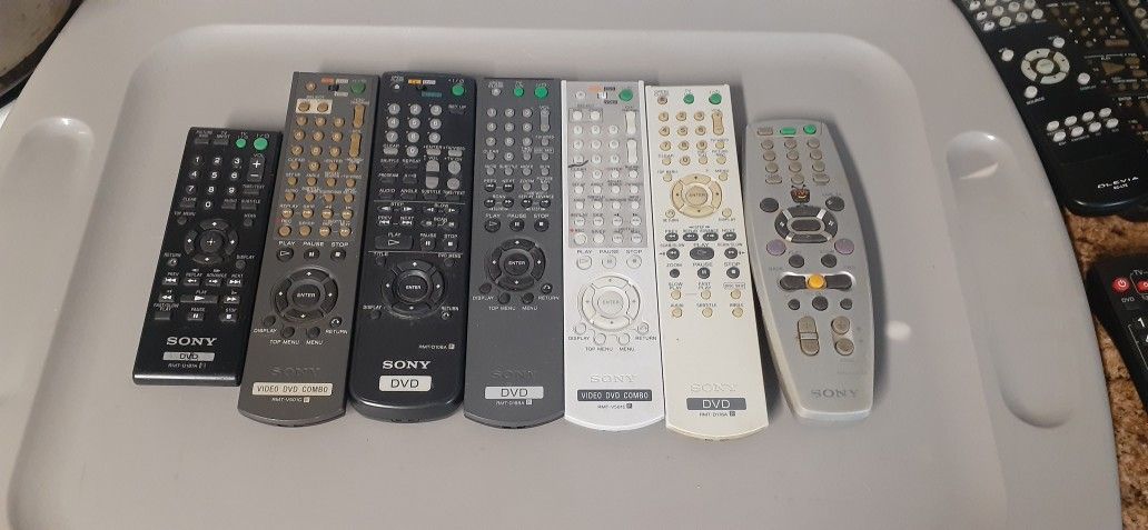 REMOTES SONY- EMERSON - SAMSUNG - MAGNAVOX - RCA - APEX - PANASONIC - SHARP