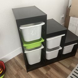 IKEA Trofast Storage Shelves Black 