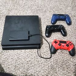 Ps4 Slim With Games And Accessories (Read Description)