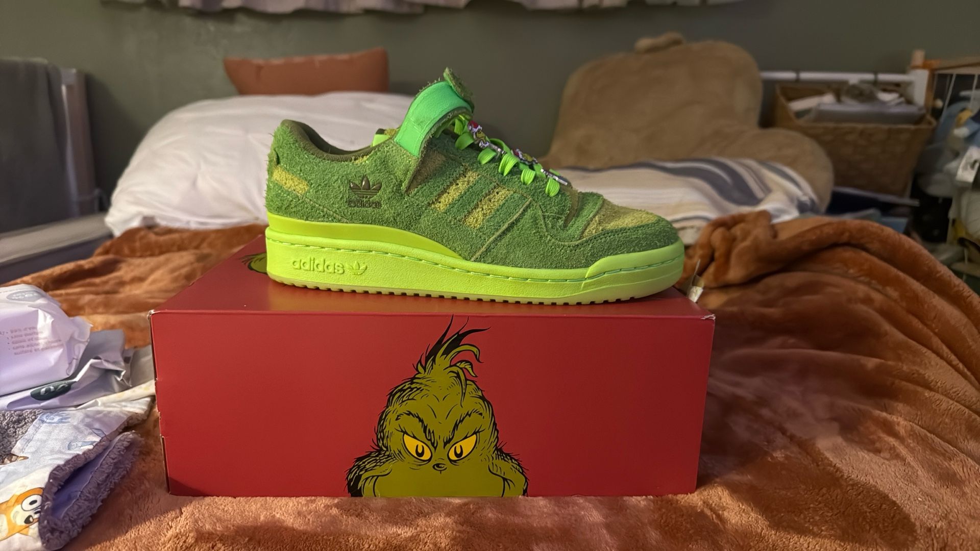 Grinch Adidas Shoe