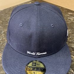 Supreme Hat Reverse Box Logo New Era Navy Size 7 1/8