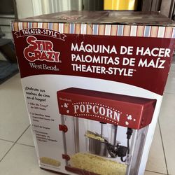 Stir Crazy Machine Popcorn Theater Style 