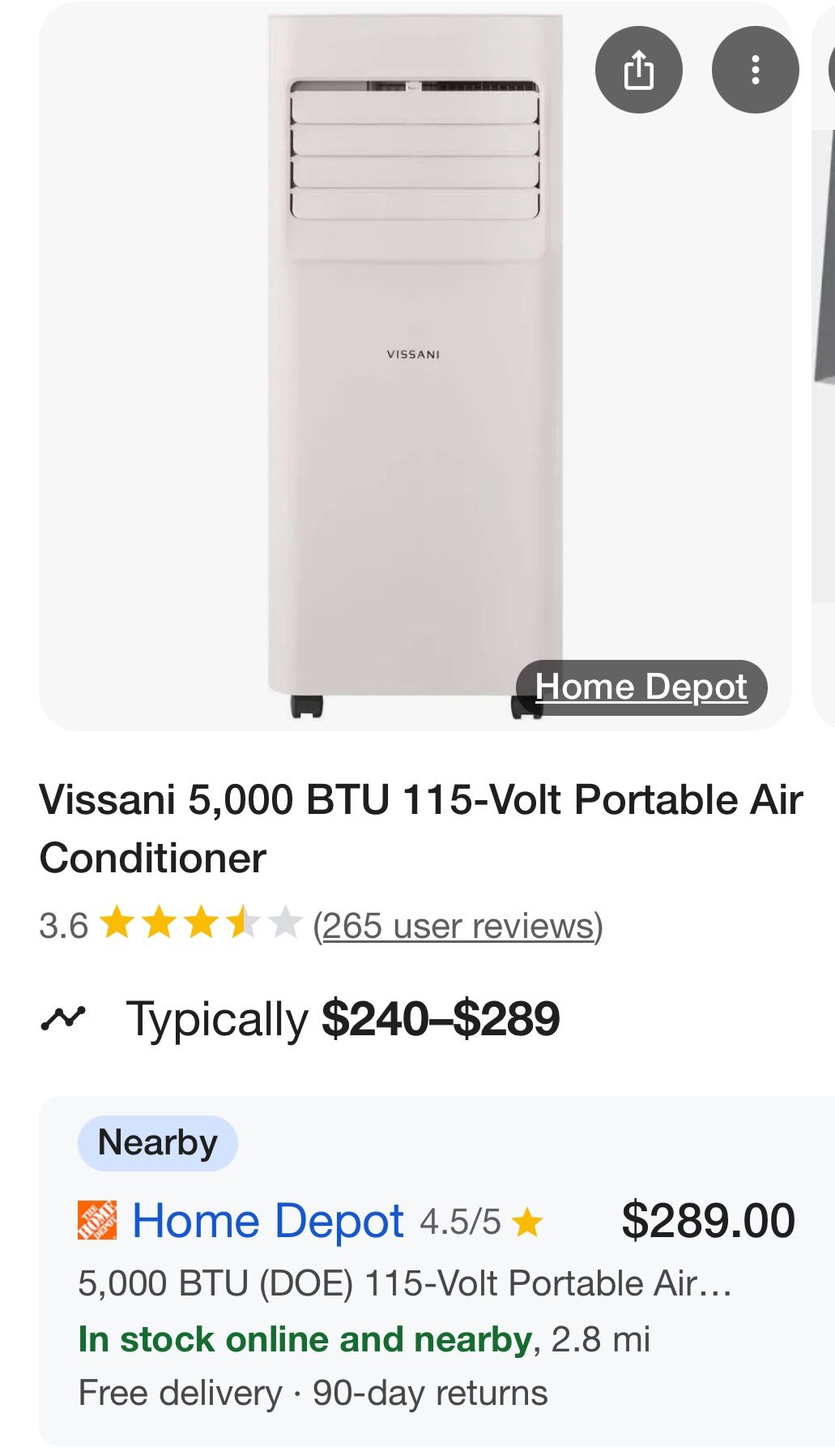 Portable Air Conditioner - Brand new
